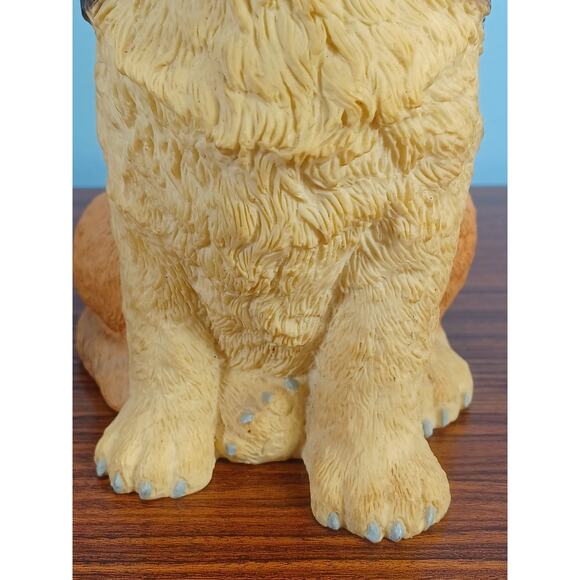 1998 Artline Realistic Garden Decor Resin Dog Figure Painted Nails Happy Fun - Picture 2 of 10